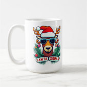 Mug Père Noël Squad Reindee Cool avec lunettes Noël (Gauche)