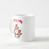 Mug Père Noël Squad Reindeer drôle (Devant gauche)