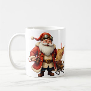 Mug Père Noël Steampunk – Aventure de Noël Vintage