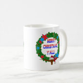 Mug Père Noël Steer - Joyeux Noël Y'all (Devant droit)