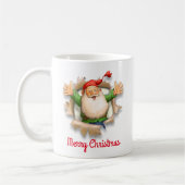 Mug Père Noël surprise Joyeux Noël (Gauche)