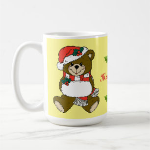 Mug Père Noël Teddy Bear Christmas Animal Art