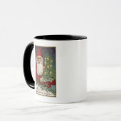 Mug Père Noël tenant un arbre à bougies (Devant gauche)