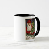 Mug Père Noël tenant un arbre à bougies (Devant droit)