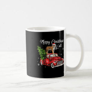 Mug Père Noël Tiger Ride Rouge Camion moche Sweat Noël
