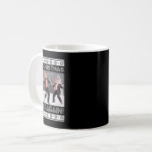 Mug Père Noël Trump Danse Rendre Noël super moche (Devant gauche)