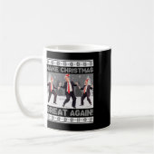 Mug Père Noël Trump Danse Rendre Noël super moche (Gauche)