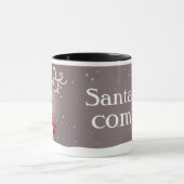 Mug Père Noël, un renne rouge amusant, est en train d' (Centre)