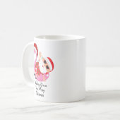 Mug Père Noël Vacances de Noël Plage Amusant (Devant gauche)