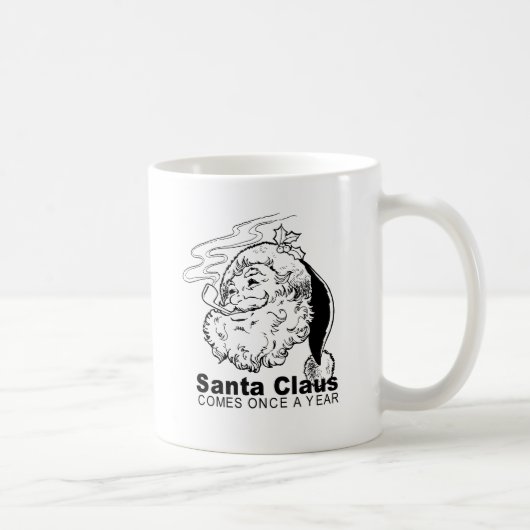 Mug Père Noël vient une fois par an (Droite)
