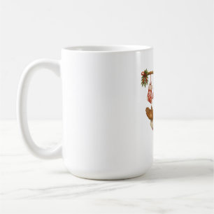 Mug Père Noël vintage avec chaussettes de Noël