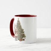 Mug Père Noël vintage et sapin de Noël (Devant gauche)