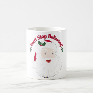 Mug Père Noël vintage n'arrête pas de croire !