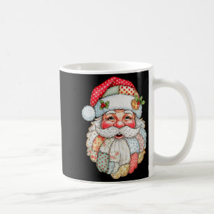 Mug Père Noël vintage prépa Patchwork de Noël