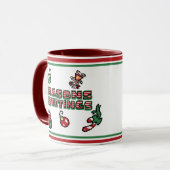 Mug Père Noël Woody et son dessin de Noël Reindeer (Devant gauche)