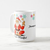 Mug Père Noël Yoga (Devant gauche)