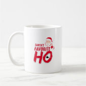 Mug Père Noël's Favorite Ho - Jouer Conception de vaca (Gauche)