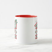 Mug Père Noël's Retro Marquee - Ho Ho Ho Joyeux et lum (Centre)