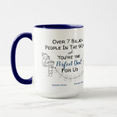Mug PÈRE parfait pour moi - garçon & fille (Gauche)