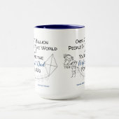 Mug PÈRE parfait pour moi - garçon & fille (Centre)