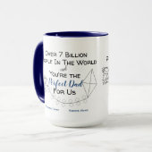 Mug PÈRE parfait pour moi - garçon & fille (Devant gauche)