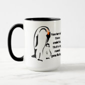 Mug Père Penguin Empereur debout avec son fils (Gauche)