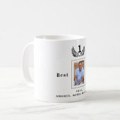 Mug Père père photo noir blanc noms (Devant gauche)