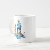 Mug Père Son Pêche souvenirs | Aimez Papa (Devant gauche)