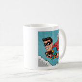 Mug Père superhero (Devant droit)