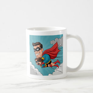 Mug Père superhero