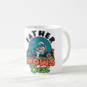Mug Père Tond Le Meilleur Atronaut Conception Paysagis (Devant droit)