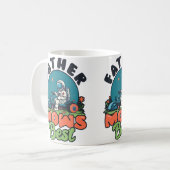 Mug Père Tond Le Meilleur Atronaut Conception Paysagis (Devant gauche)