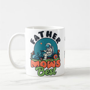 Mug Père Tond Le Meilleur Atronaut Conception Paysagis