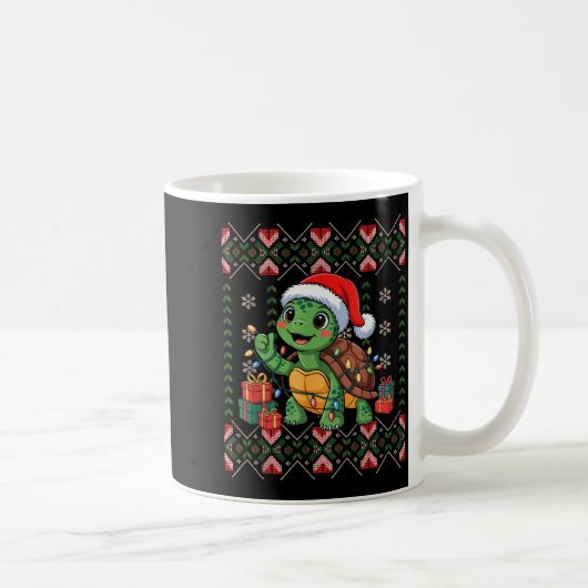 Mug Père Tortue Noël Sweat Ugly Funny Fêtes  (Droite)