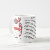 Mug Perez, l'origine, la signification et la crête (Devant gauche)