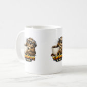 Mug Perezoso con café – Too Smart to Rush (Devant gauche)