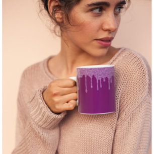 Mug Perfection de prune - Élégante Parties scintillant