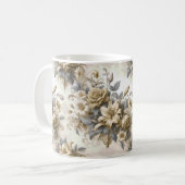 Mug Perfection florale Jaune antique (Devant gauche)