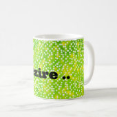 Mug "Perfection Polka : Bouge Verte Dotée De Plaisir" (Devant droit)