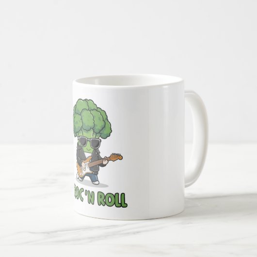 Mug Performance de la guitare joueuse de Broccoli (Devant droit)