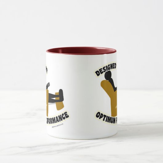 Mug Performance Optimale Slogan Lazy Cheeky (Centre)