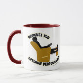 Mug Performance Optimale Slogan Lazy Cheeky (Gauche)
