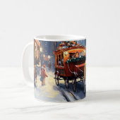 Mug Période de fêtes d'Akita de Noël (Devant gauche)
