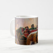 Mug Période de fêtes de Noël Beagle (Devant gauche)