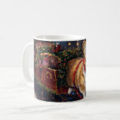 Mug Période de fêtes de Noël Corgi (Devant gauche)