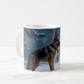 Mug Période de fêtes de Noël du Berger Allemand (Devant gauche)
