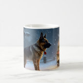 Mug Période de fêtes de Noël du Berger Allemand (Centre)