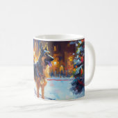 Mug Période de fêtes de Noël du Berger Allemand (Devant droit)