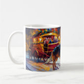 Mug Période de fêtes de Noël du Berger Allemand (Gauche)