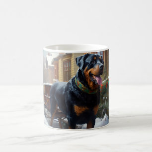 Mug Période de fêtes de Noël Rottweiler